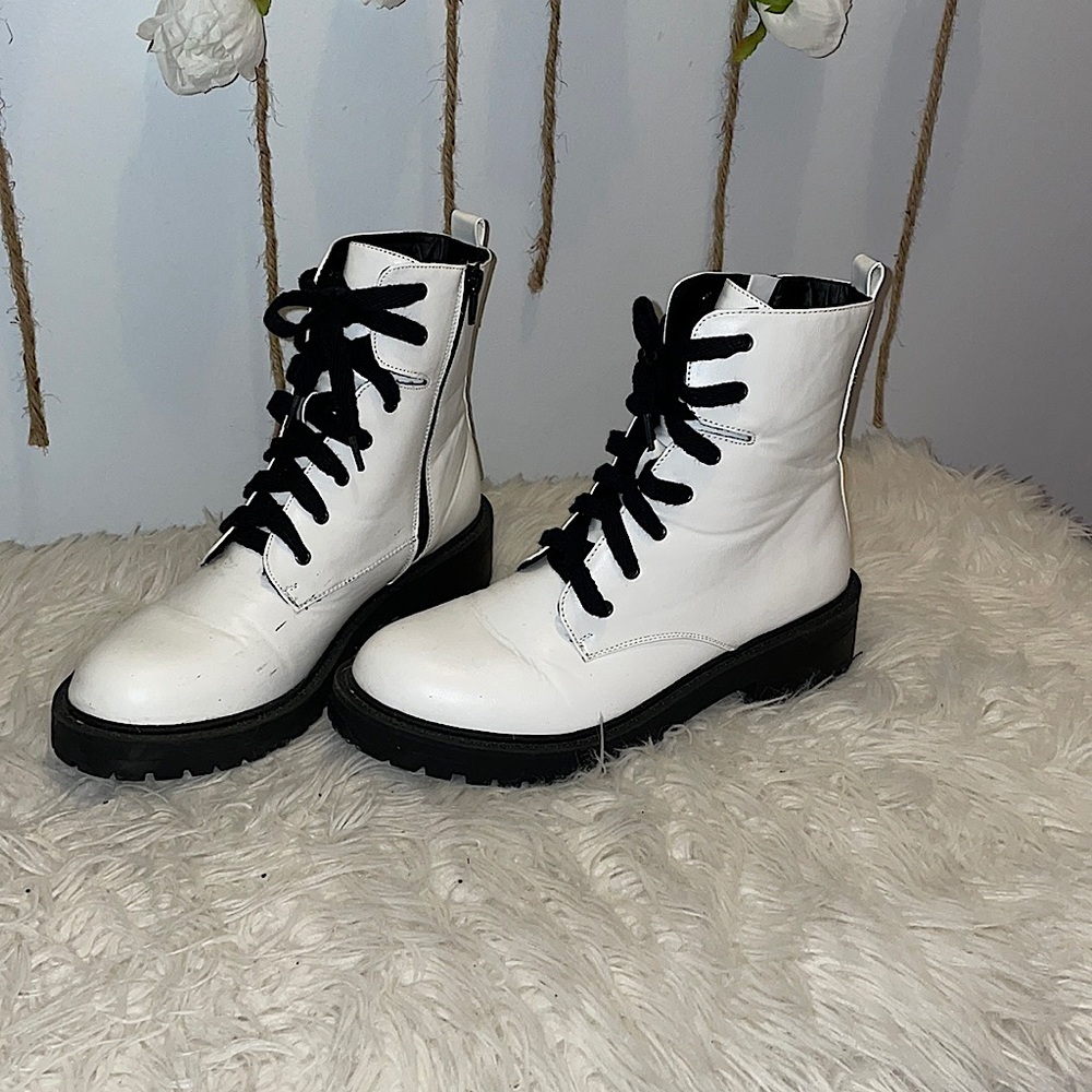 Madden Girl combat boots w/ side zipper